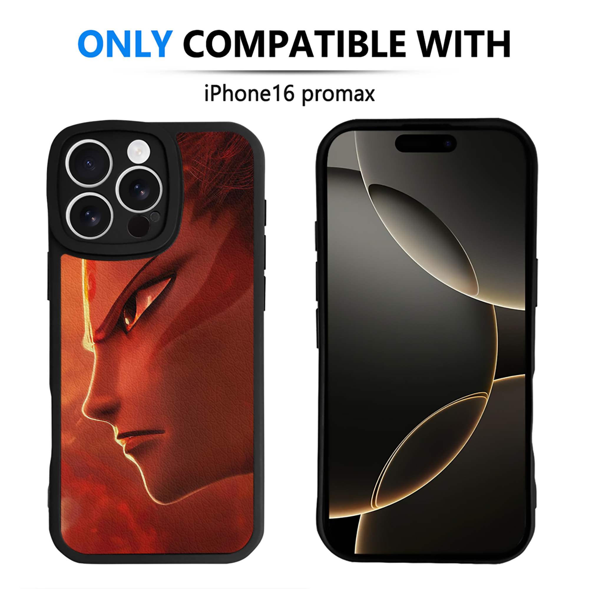 （画像用） Ne Zha 2 ナタ 魔童の大暴れ 【iPhone 16シリーズ対応】シリコンスマホケース（レザー調） 材質：シリコン
